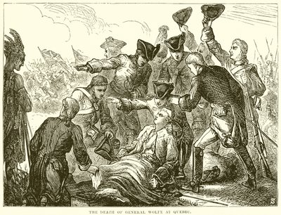 The Death of General Wolfe at Quebec by English School