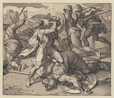 The Death of Goliath by English School