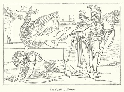 The Death of Hector by English School
