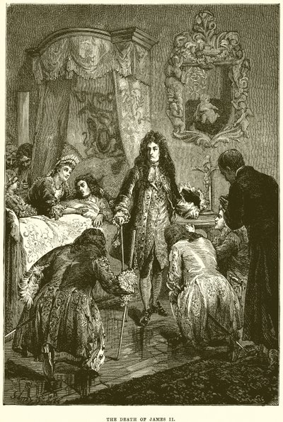 The Death of James II by English School