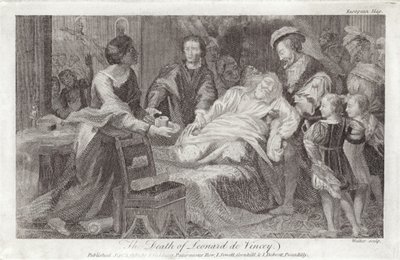 The Death of Leonardo da Vinci by English School