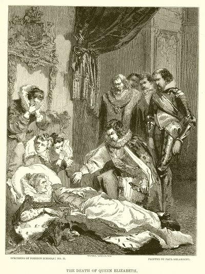 The Death of Queen Elizabeth by English School