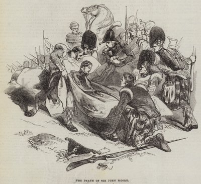 The Death of Sir John Moore by English School
