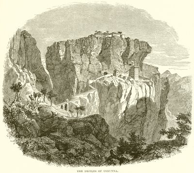 The Defiles of Corunna by English School