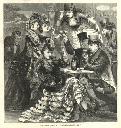 The Derby Night at Cremorne by English School