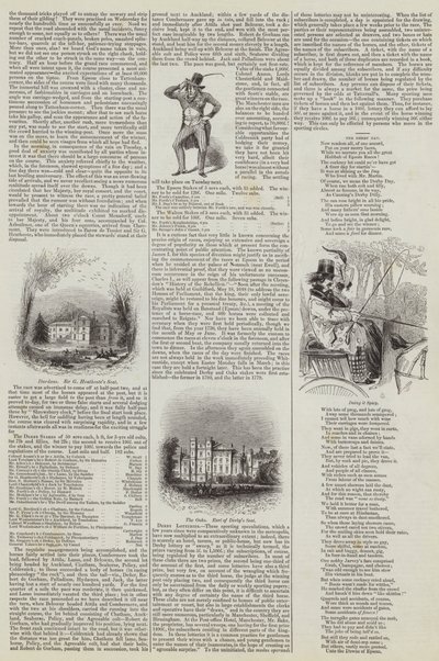 The Derby at Epsom by English School