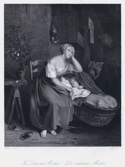 The Deserted Mother by English School
