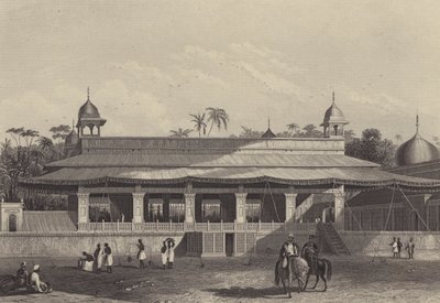 The Dewas Khan, or Hall of Audience, Palace of Delhi by English School
