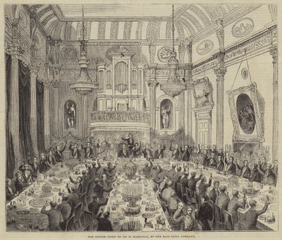 The Dinner Given to Sir H Hardinge, by the East India Company by English School