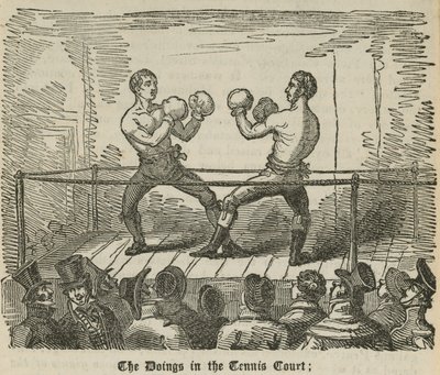 The Doings in the Tennis Court by English School