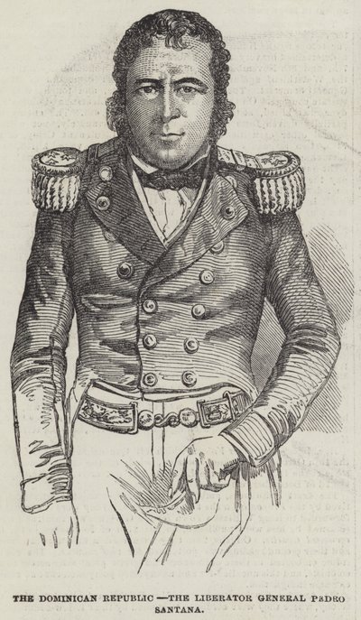 The Dominican Republic, the Liberator General Pedro Santana by English School