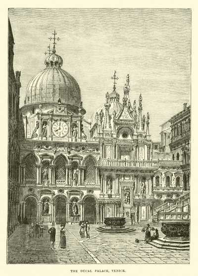 The Ducal Palace, Venice by English School