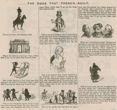 The Duke That Trench Built; from Punch, 1846 by English School