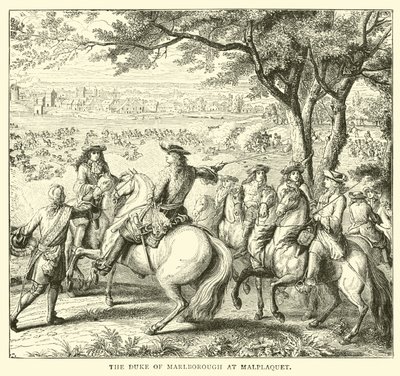 The Duke of Marlborough at Malplaquet by English School