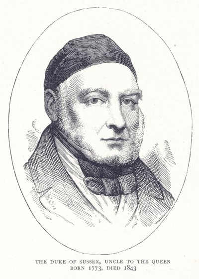 The Duke of Sussex, Uncle to the Queen, Born 1773, Died 1843 by English School