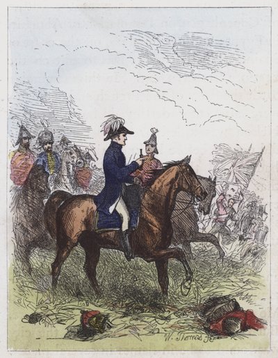 The Duke of Wellington at Waterloo by English School