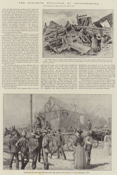 The Dynamite Explosion at Johannesburg by English School