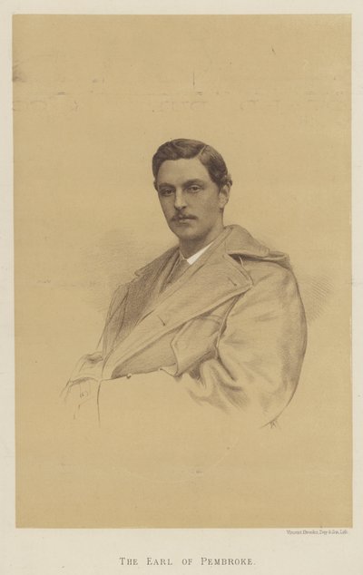 The Earl of Pembroke (litho) by English School