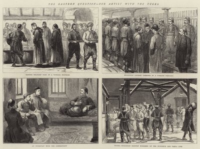 The Eastern Question, our Artist with the Turks by English School