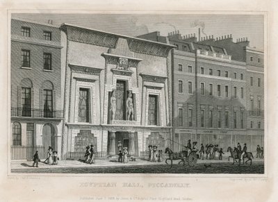The Egyptian Hall, Piccadilly by English School