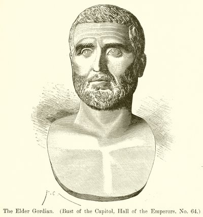 The Elder Gordian (Bust of the Capitol, Hall of the Emperors, No. 64) by English School