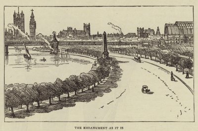 The Embankment as it is by English School