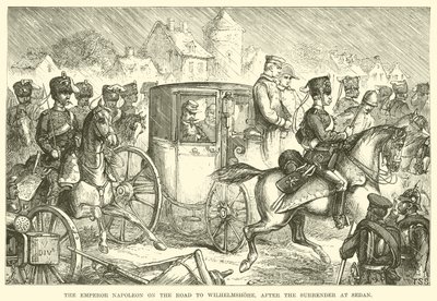 The Emperor Napoleon on the Road to Wilhelmshohe, After the Surrender at Sedan by English School