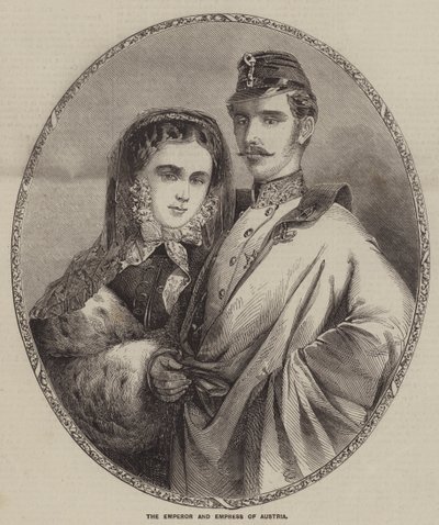 The Emperor and Empress of Austria by English School