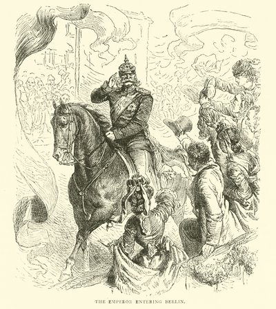 The Emperor Entering Berlin, March 1871 by English School