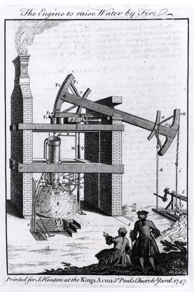 The Engine to Raise Water by Fire, a Diagram of Newcomen