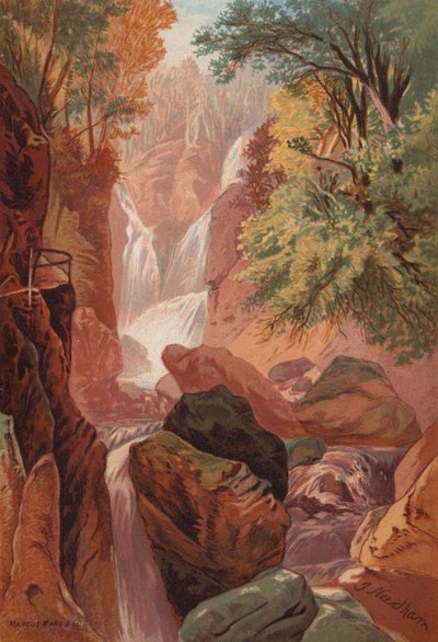 The English Lakes, Stock Gill Force by English School