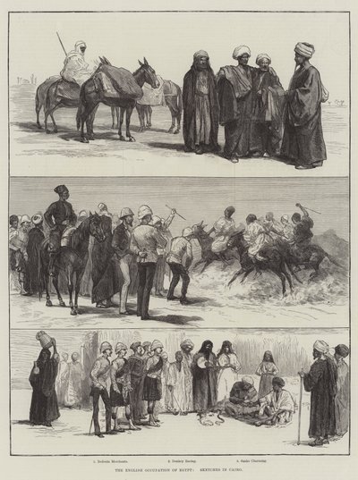 The English Occupation of Egypt, Sketches in Cairo by English School