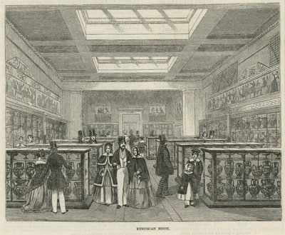 The Etruscan Room in the British Museum by English School