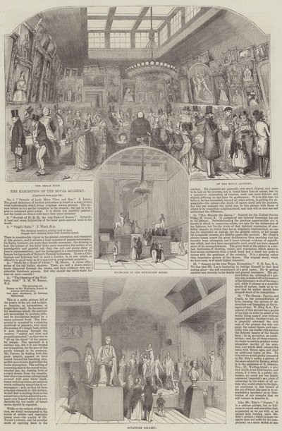 The Exhibition of the Royal Academy by English School
