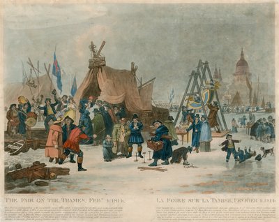 The Fair on the Thames, 4 February 1814 by English School