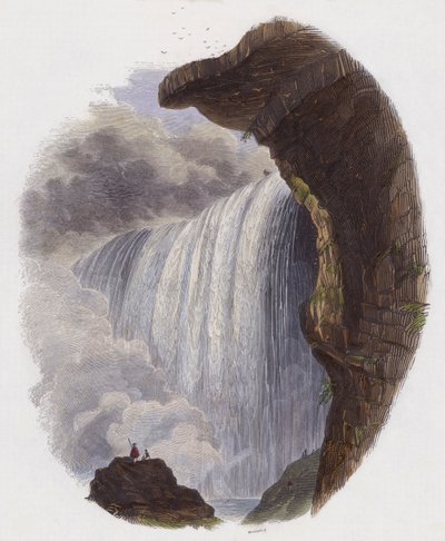 The Falls of Niagara by English School