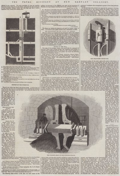The Fatal Accident at New Hartley Colliery by English School
