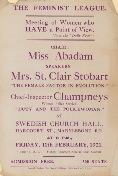 The Feminist League by English School