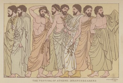 The Festival of Athene, Branchbearers by English School