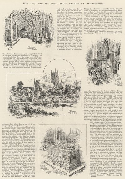 The Festival of the Three Choirs at Worcester by English School