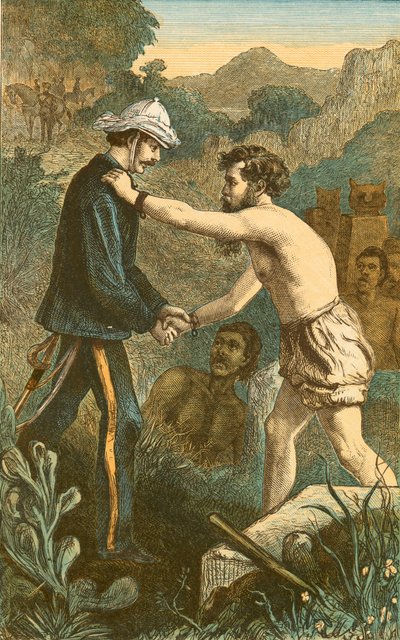 The Finding of Hamilton at Lucknow by English School