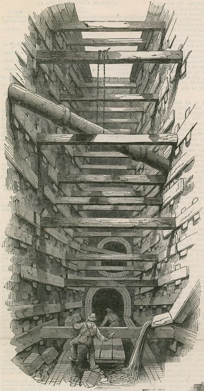 The Fleet Street sewer by English School