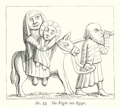 The Flight into Egypt by English School
