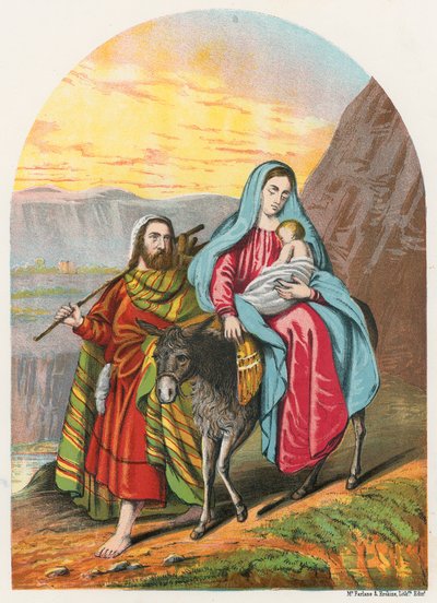 The Flight into Egypt by English School