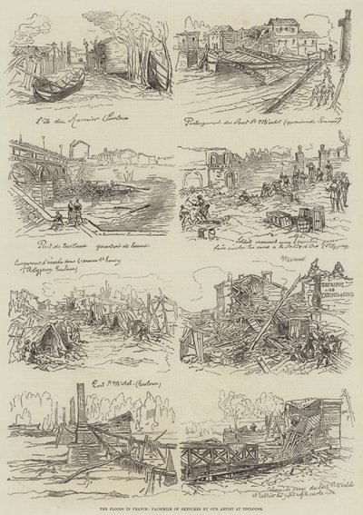 The Floods in France by English School