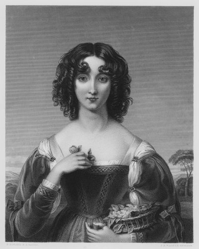 The Flower-Girl, from the picture in the Vernon Gallery by English School