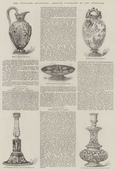 The Fountaine Collection, Articles purchased by the Syndicate by English School