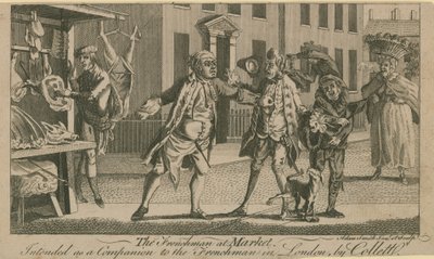 The Frenchman at Market by English School