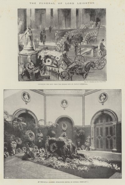 The Funeral of Lord Leighton by English School