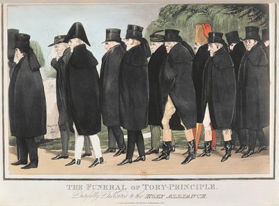 The Funeral of Tory Principle, c. April 1827 by English School